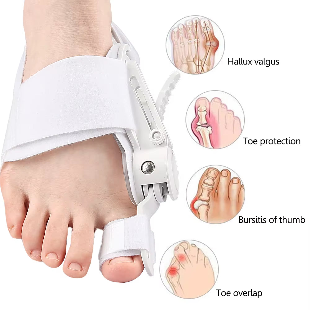 Orthopedic Bunion Splint and Big Toe Straightener for Hallux Valgus Correction - Foot Care Solution for Men and Women