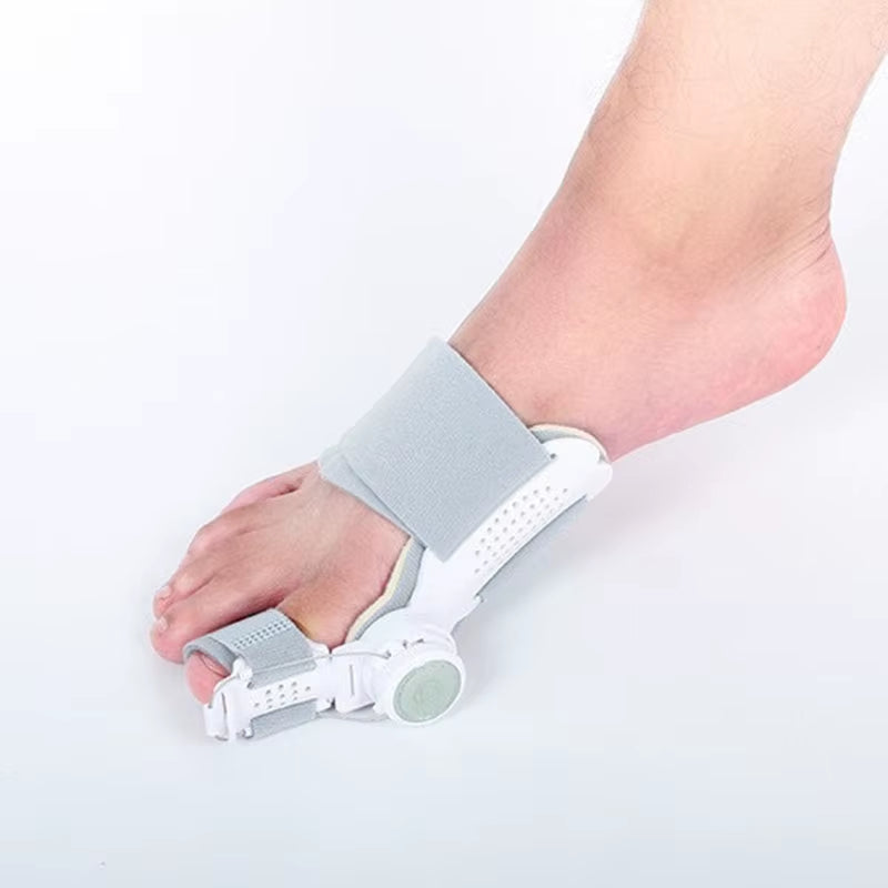 Bunion Corrector Unisex Big Toe Orthopedic Toe Straightener Anti-Slip Heel Strap for Left & Right Feet Rotatable Toe Separator